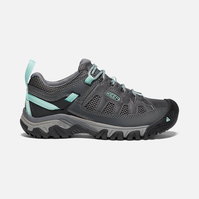 Keen Targhee Vent Wanderschuhe Damen DE-91850 Steel Grey/Ocean Wave - Keen Damenschuhe Grau